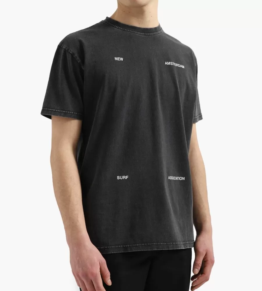 Tops^NEW AMSTERDAM SURF ASSOCIATION Explain Tee Black