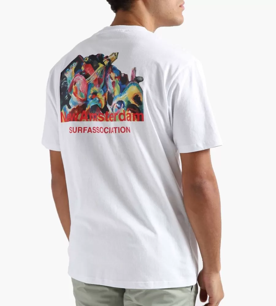 Tops^NEW AMSTERDAM SURF ASSOCIATION Flood Tee White