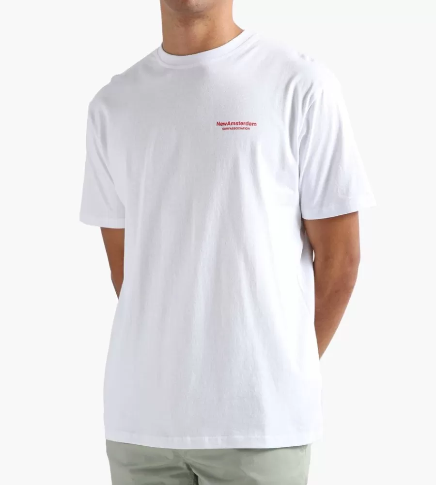 Tops^NEW AMSTERDAM SURF ASSOCIATION Flood Tee White