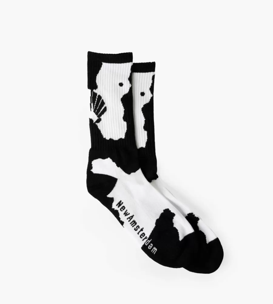 Sokken^NEW AMSTERDAM SURF ASSOCIATION Logo Sock Cow