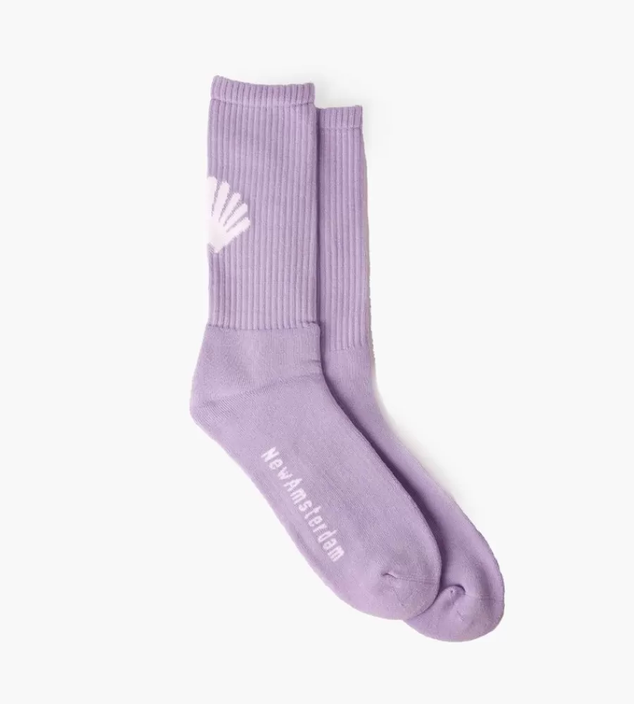 Sokken^NEW AMSTERDAM SURF ASSOCIATION Logo Sock Lilac