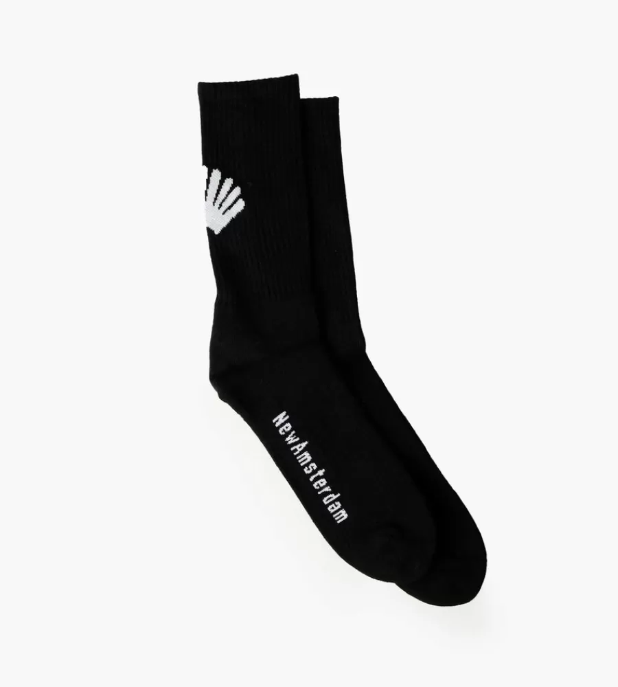 Sokken^NEW AMSTERDAM SURF ASSOCIATION Logo Socks Black