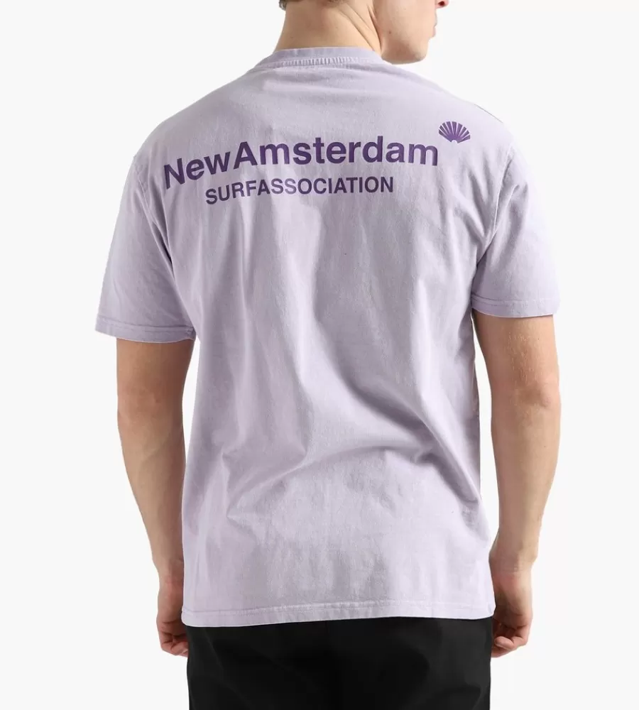 Tops^NEW AMSTERDAM SURF ASSOCIATION Logo Tee Lilac