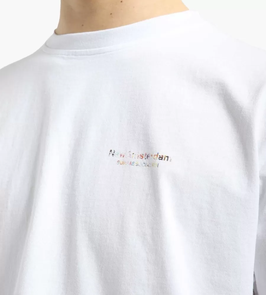 Tops^NEW AMSTERDAM SURF ASSOCIATION Oyster Flood Tee White