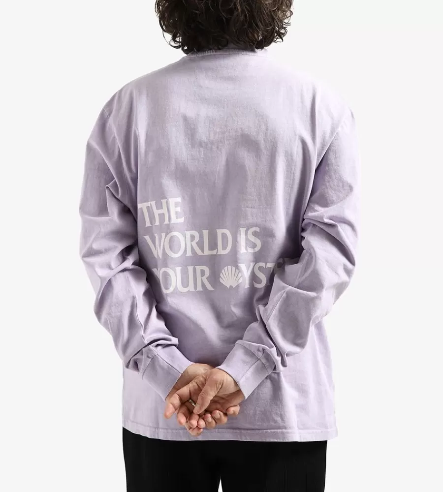 Tops^NEW AMSTERDAM SURF ASSOCIATION The World Longsleeve Lilac