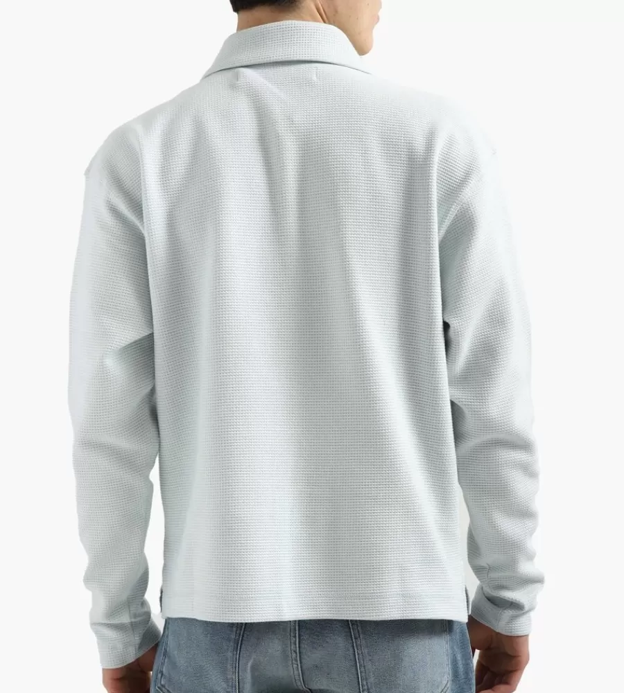 Tops^NEW AMSTERDAM SURF ASSOCIATION Tide Half Zip Light Blue