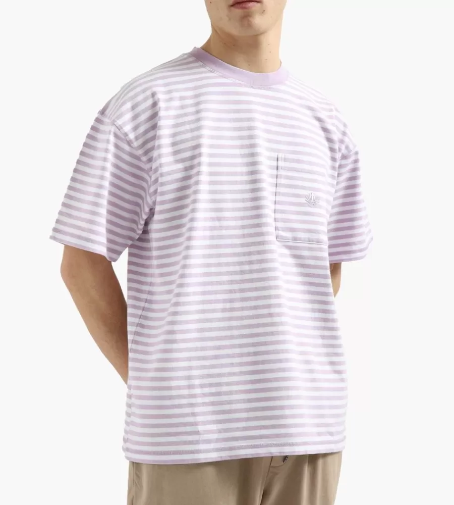 Tops^NEW AMSTERDAM SURF ASSOCIATION Wax Tee Lilac Stripe