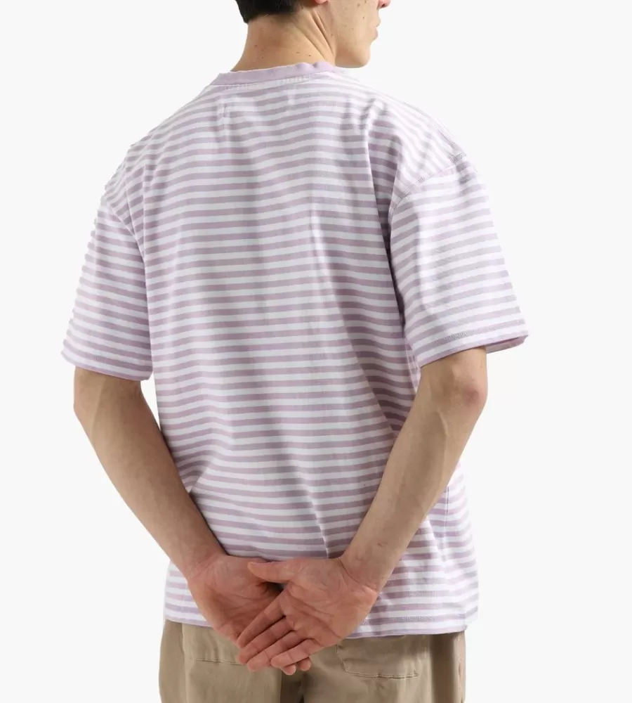 Tops^NEW AMSTERDAM SURF ASSOCIATION Wax Tee Lilac Stripe