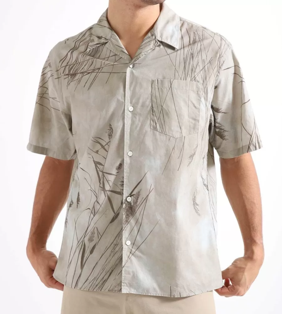 Tops^NORSE PROJECTS Carsten Print Shirt Light Khaki