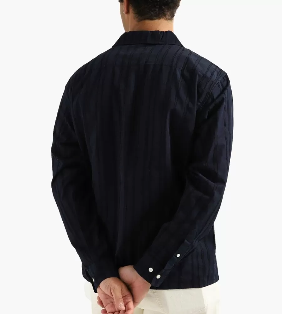 Tops^NORSE PROJECTS Carsten Stripe Shirt Dark Navy