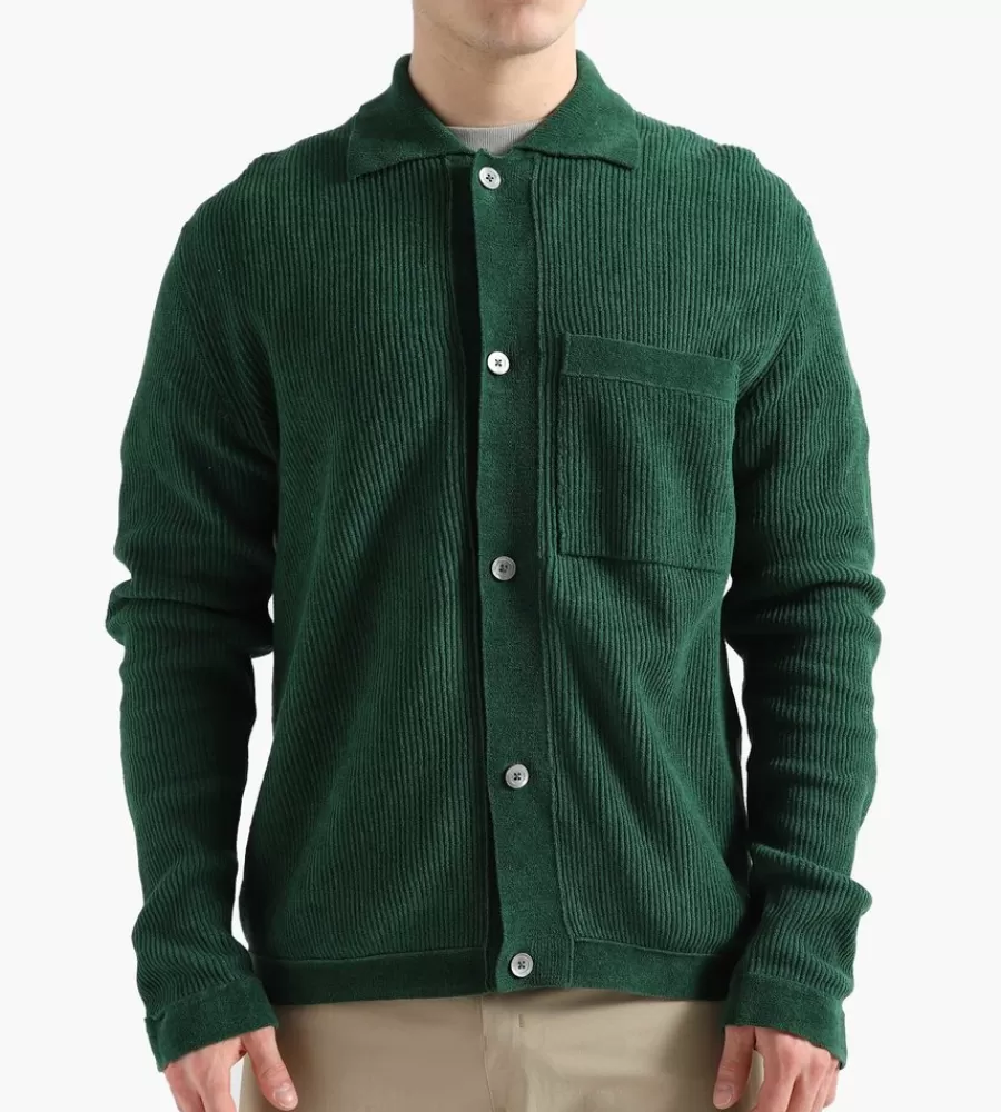 Tops^NORSE PROJECTS Erik Chenille Jacket Bottle Green