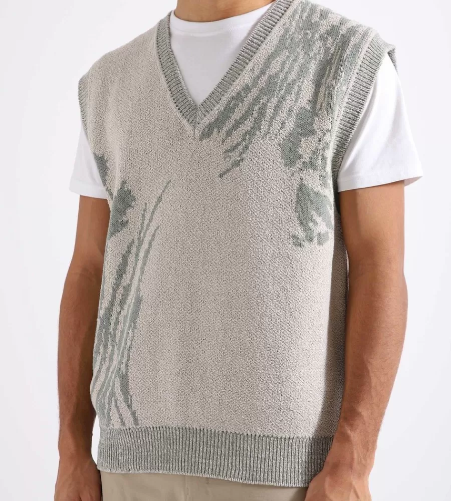 Tops^NORSE PROJECTS Melvin Jacquard Vest Light Khaki