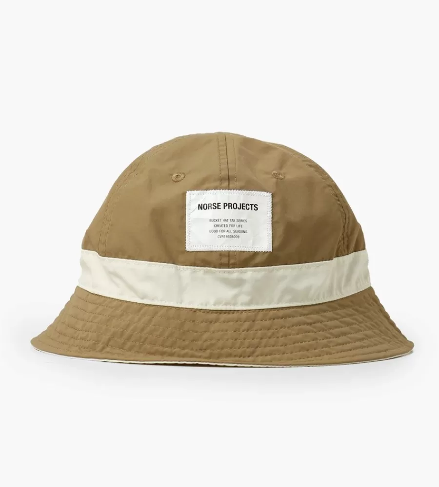 Petten & Mutsen^NORSE PROJECTS Tab Series Nylon Bucket Hat Utility Khaki
