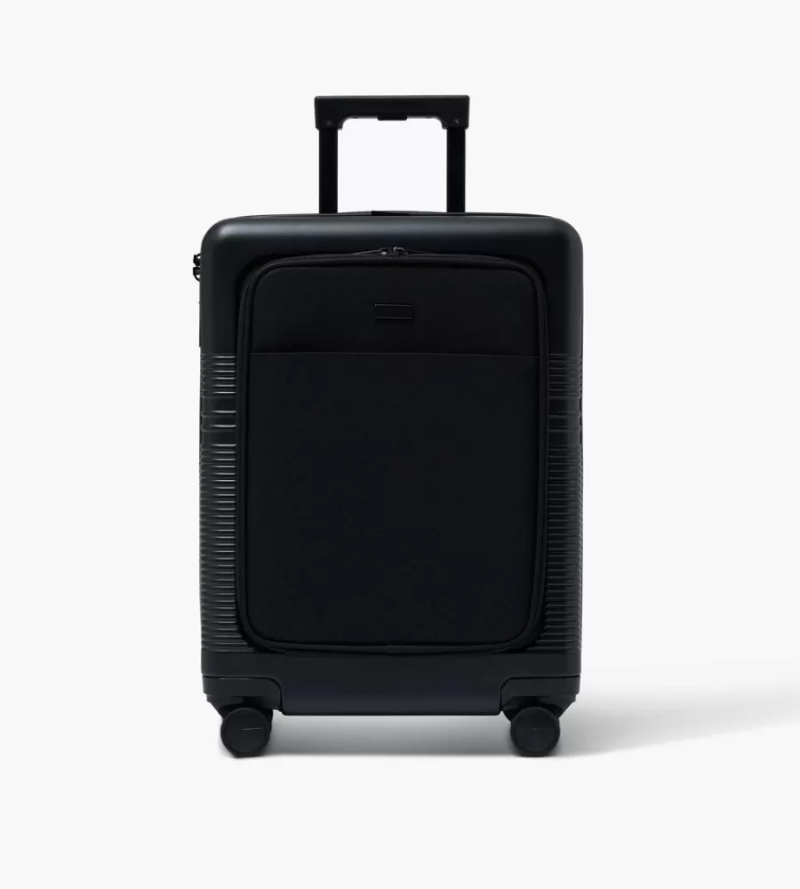 Tassen^NORTVI Midnight Black Front Pocket 39L Suitcase