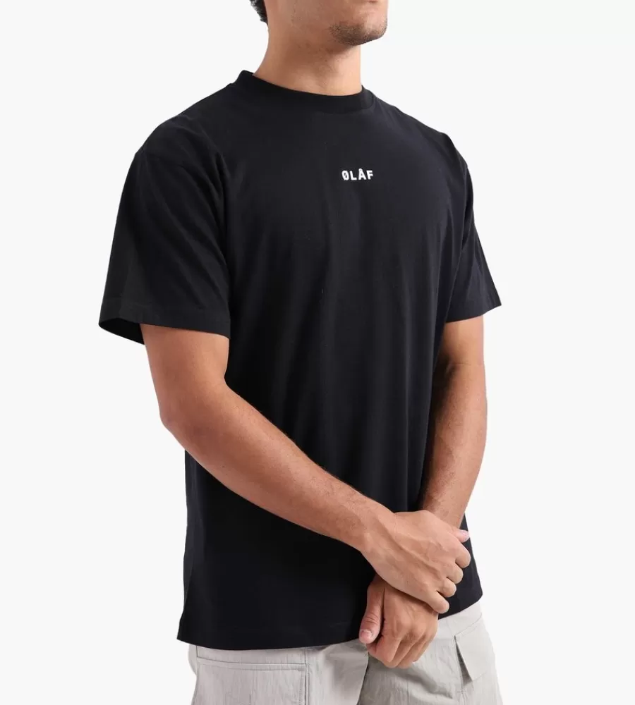 Tops^OLAF Block Tee Black