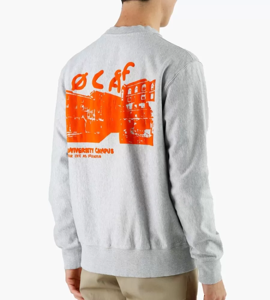 Tops^OLAF Campus Crewneck Heather Grey