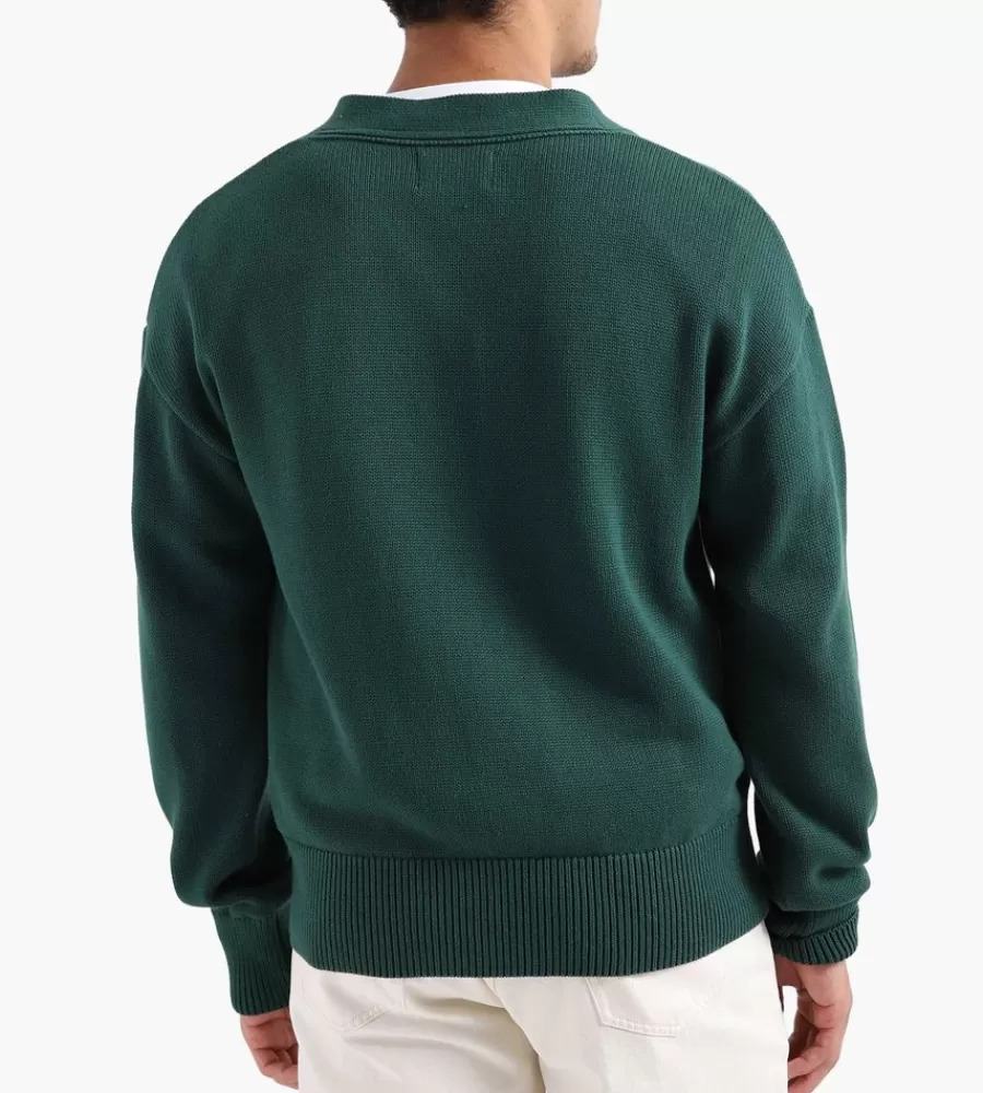 Tops^OLAF Cardigan Dark Forest Green