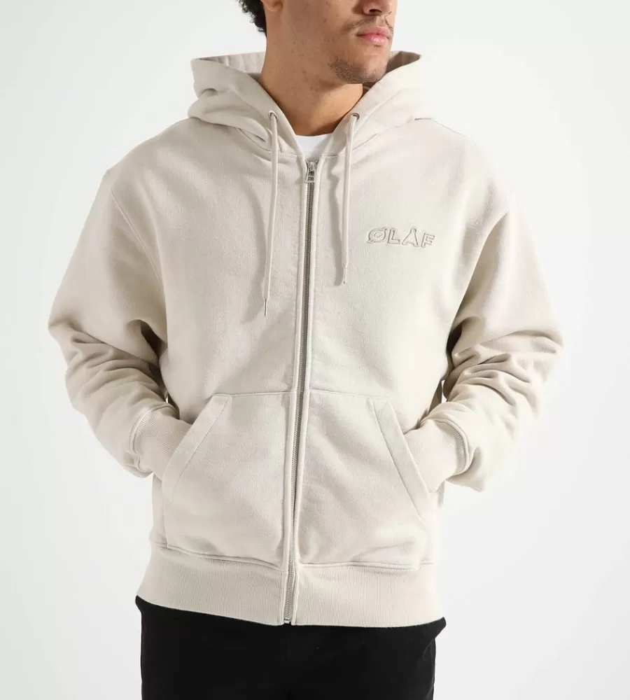 Tops^OLAF Heavyweight Studio Zip Up Cement