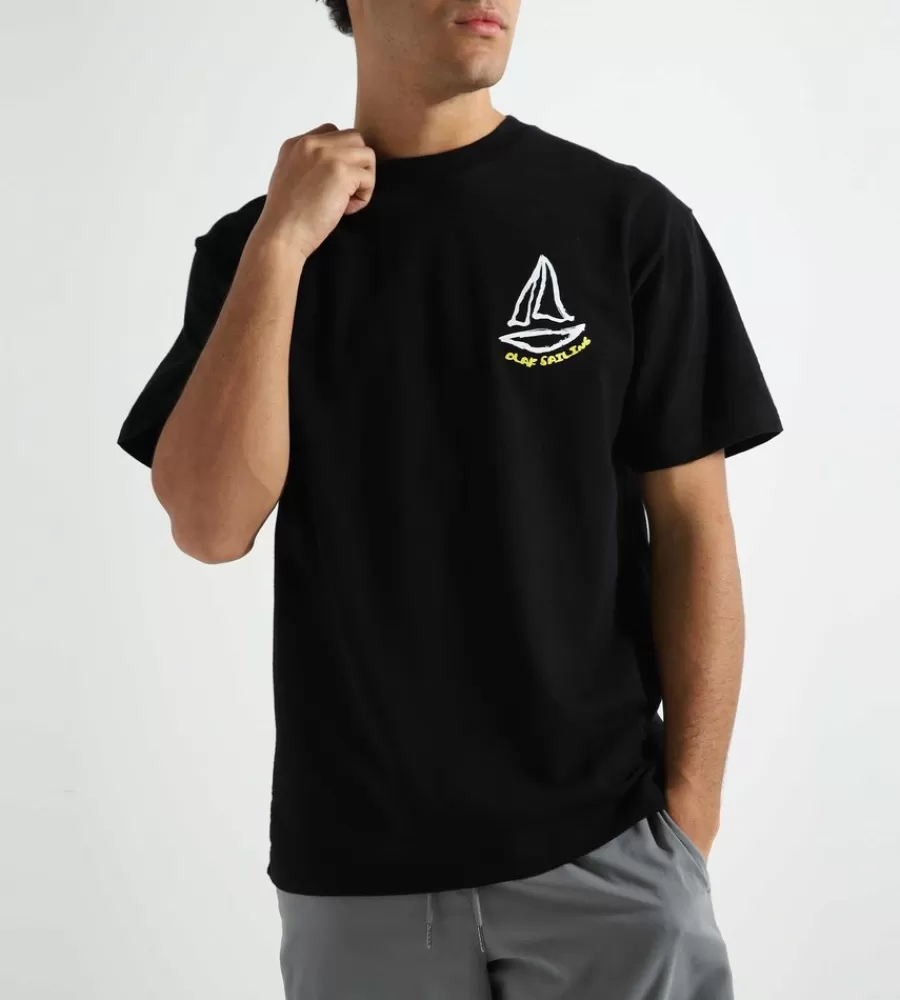 Tops^OLAF Lost At Sea Tee Black