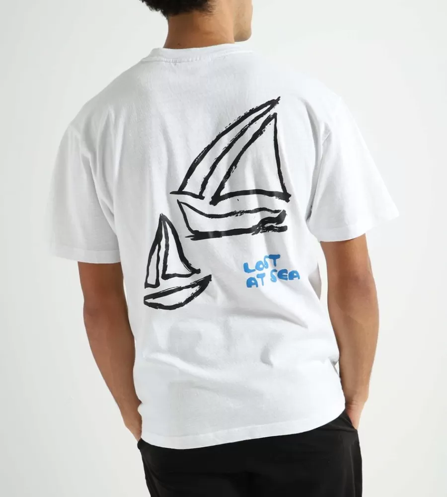 Tops^OLAF Lost At Sea Tee Optical White