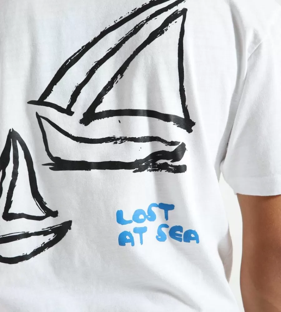 Tops^OLAF Lost At Sea Tee Optical White