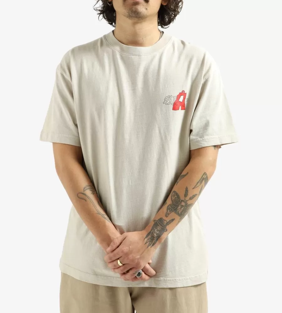 Tops^OLAF Map Tee Cement