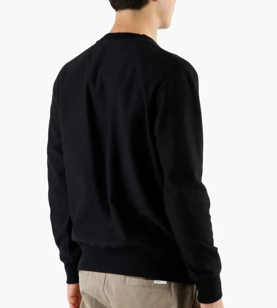 Tops^OLAF Varsity Crewneck Black