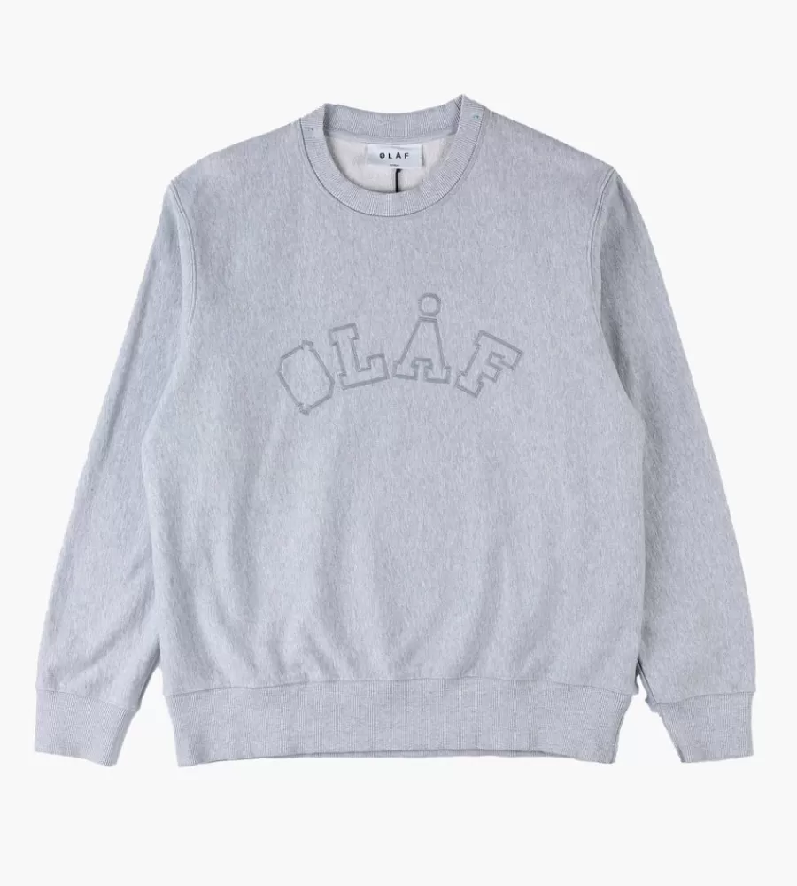 Tops^OLAF Varsity Crewneck Heather Grey