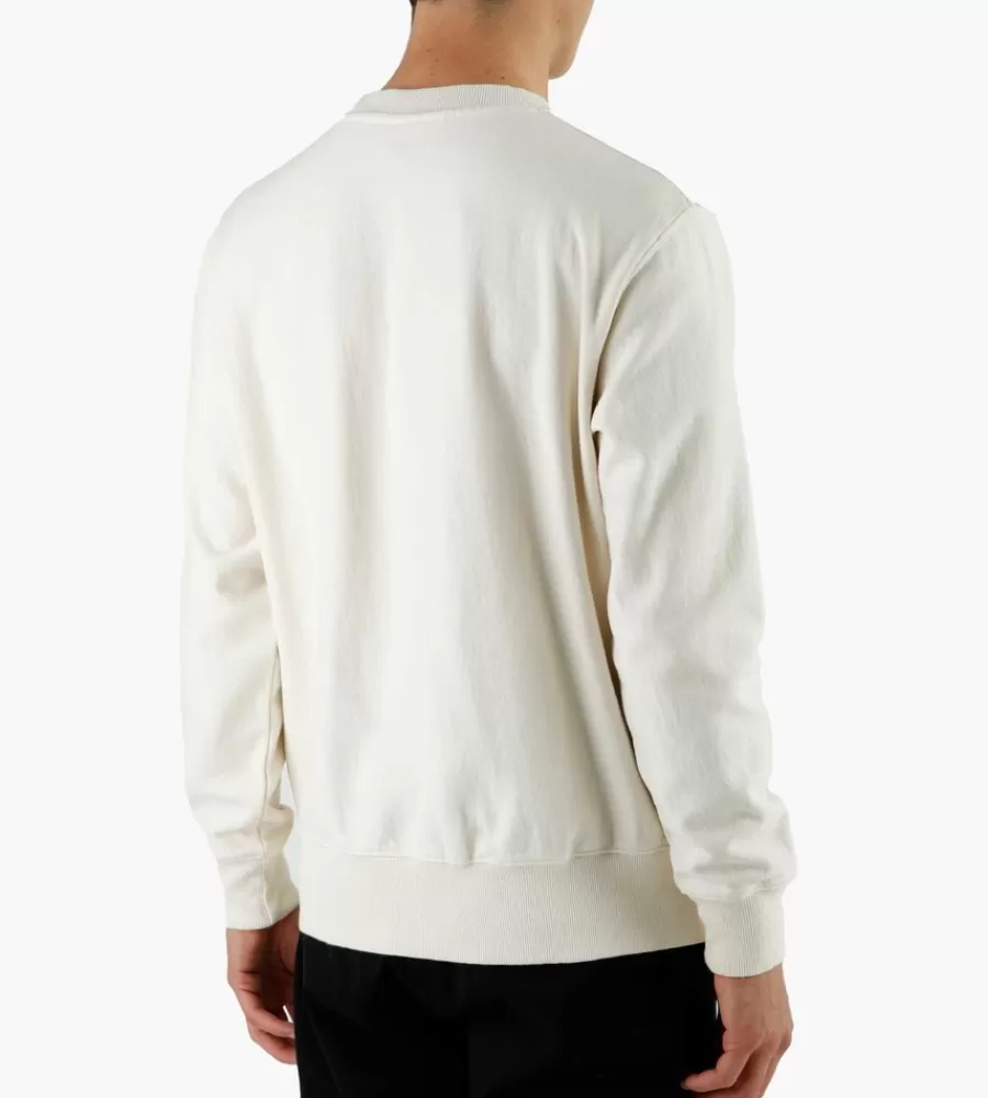 Tops^OLAF Varsity Crewneck Off White