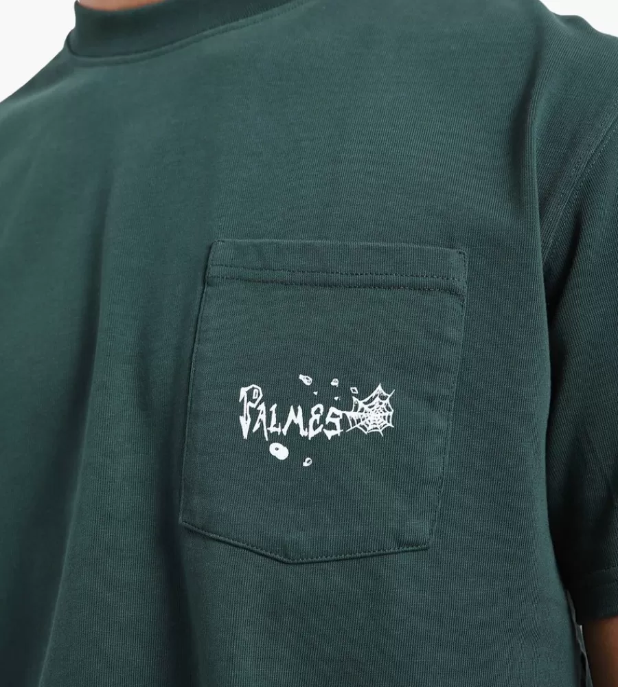 Tops^PALMES Punk Pocket T-Shirt Green