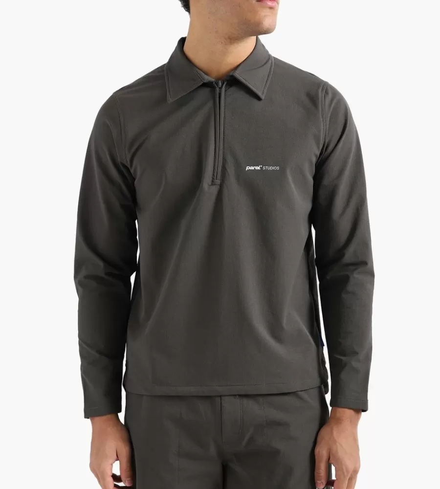 Tops^PAREL STUDIOS Prespa Quarter Zip Coal