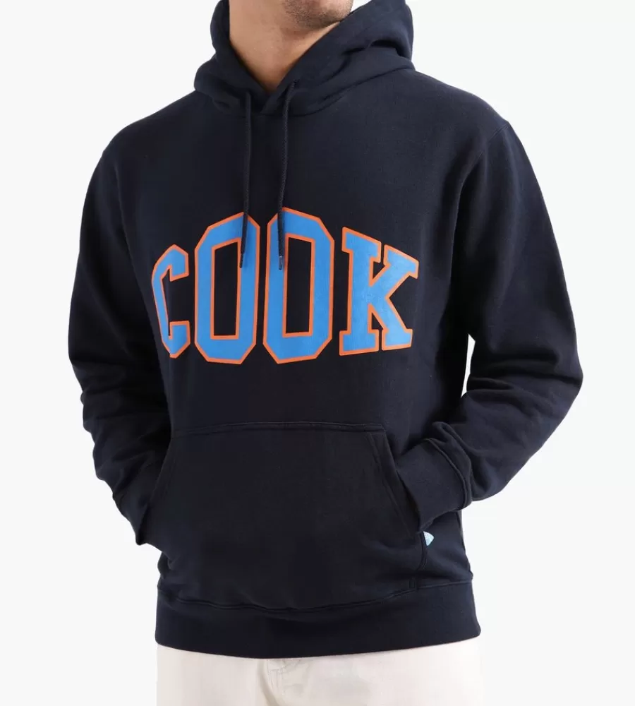 Tops^RECEPTION Hooded Sweat Cook Dark Navy