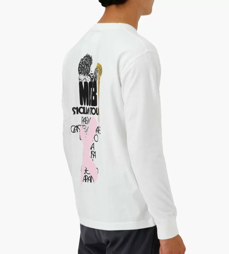 Tops^RECEPTION Longsleeve Tee San Franceisco White