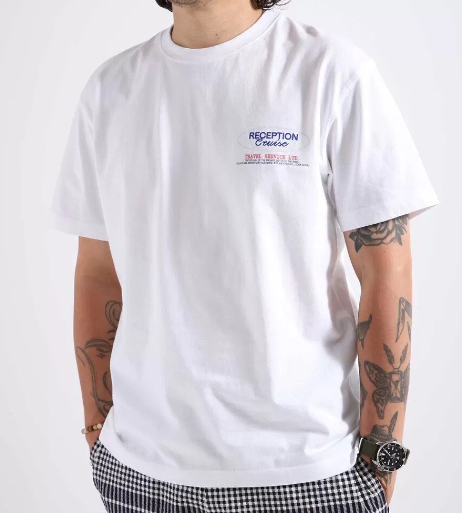 Tops^RECEPTION Ss Tee Cruise Cotton Single Jersey White