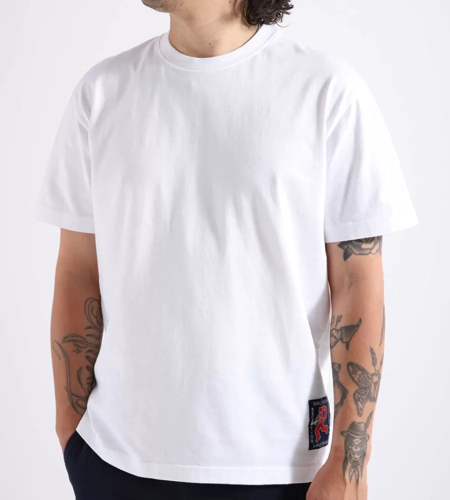 Tops^RECEPTION Ss Tee Shrimp Cotton Single Jersey White