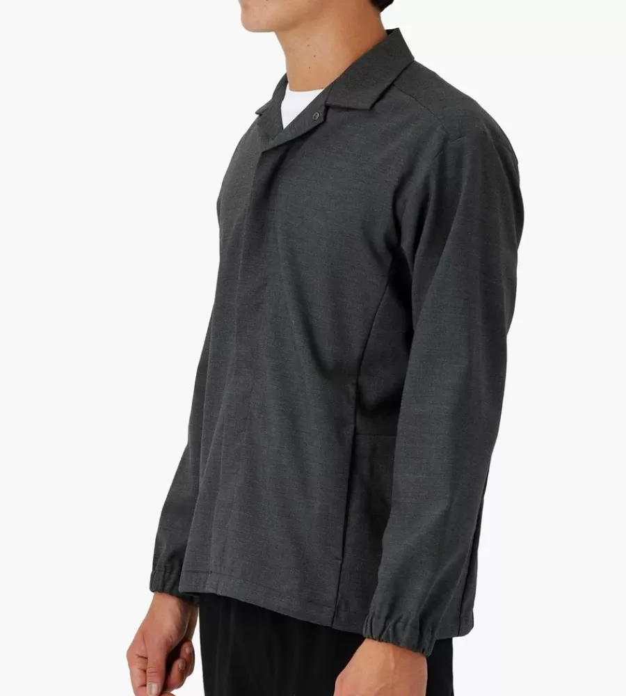 Tops^SNOW PEAK Hybrid Wool Shirt Grey