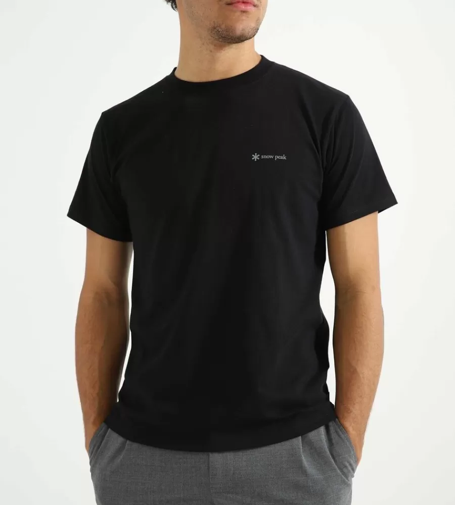 Tops^SNOW PEAK Logo T Shirt Black