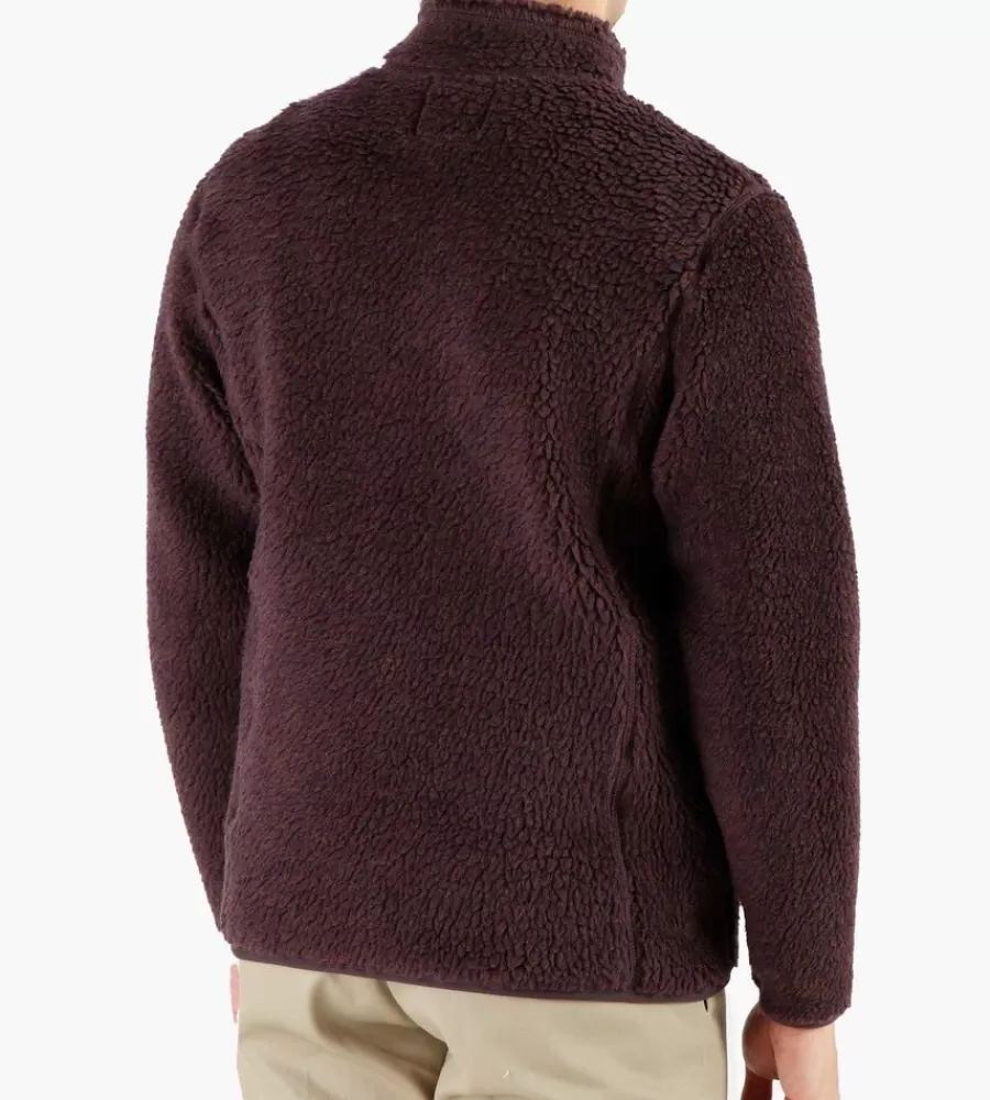 Jassen^SNOW PEAK Wool Fleece Jacket Purple