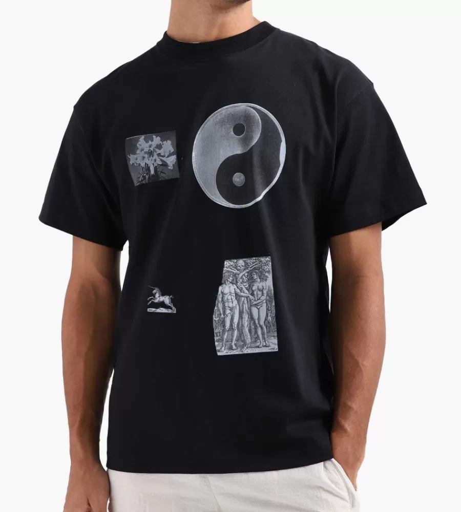 Tops^SOULLAND Collage Print T-Shirt Black