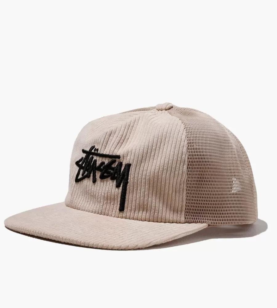 Petten & Mutsen^STUSSY Corduroy Trucker Cap Cream