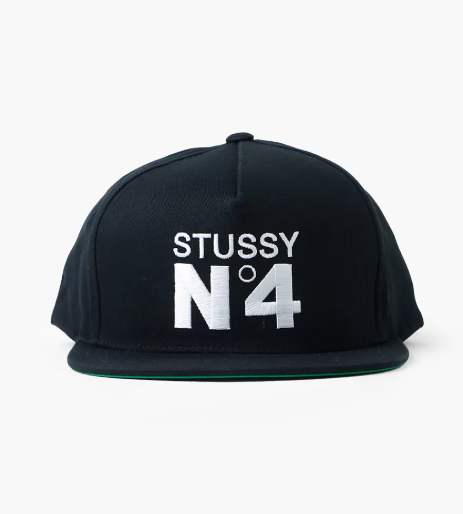 Petten & Mutsen^STUSSY No. 4 Point Crown Cap Black