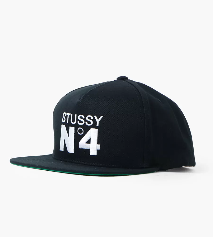 Petten & Mutsen^STUSSY No. 4 Point Crown Cap Black