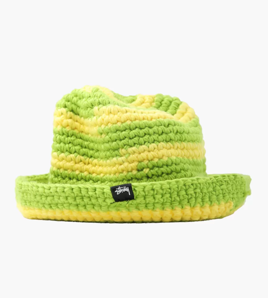 Petten & Mutsen^STUSSY Swirl Knit Bucket Hat Lime