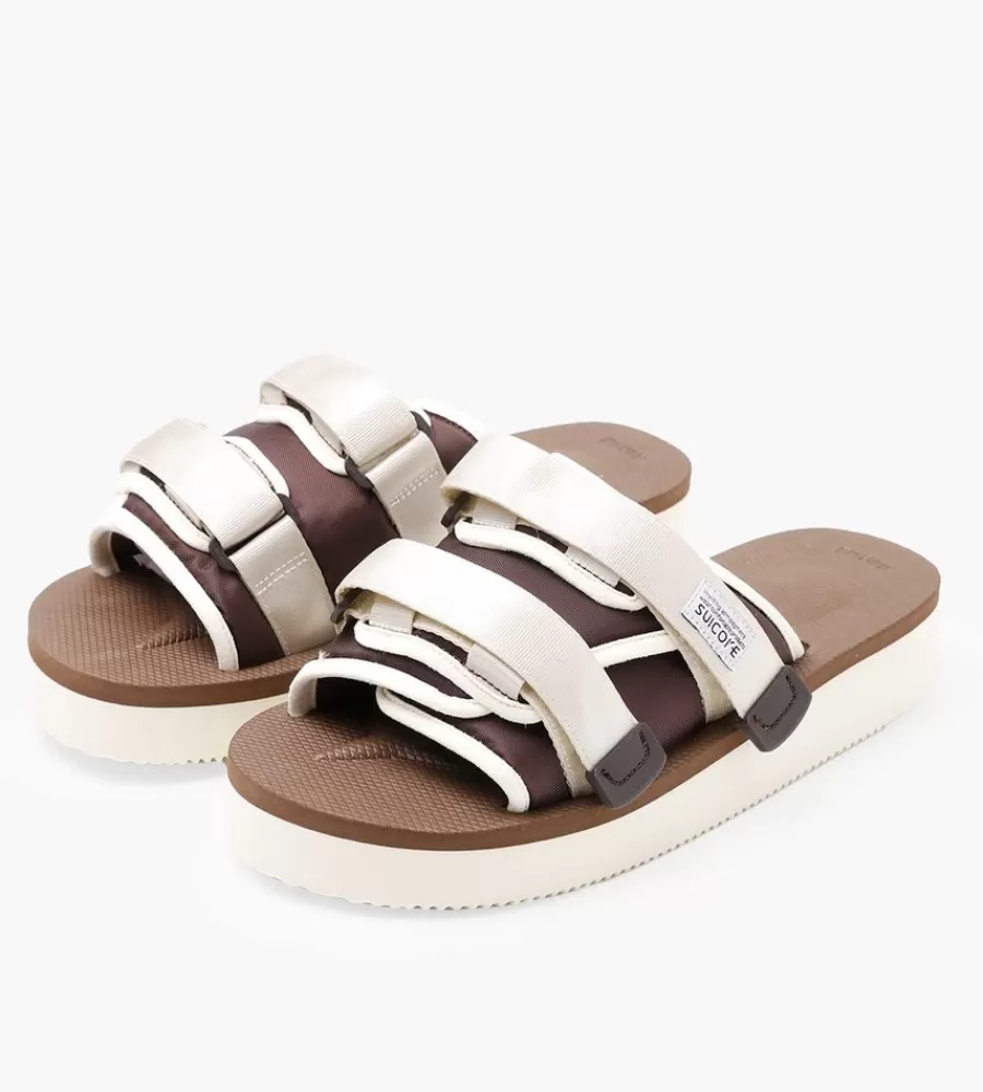 Sandalen & Slippers^SUICOKE Moto-Po Ivory Brown