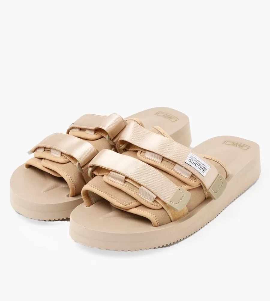 Sandalen & Slippers^SUICOKE Moto-Vs Beige