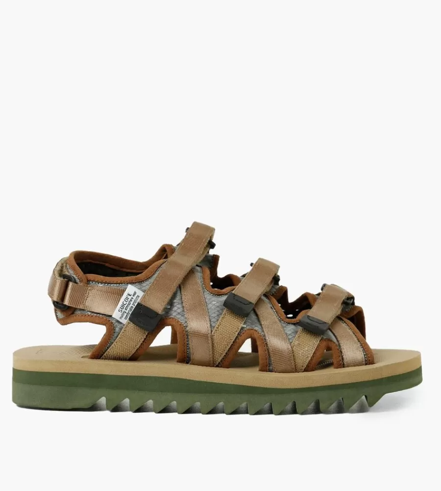 Sandalen & Slippers^SUICOKE Zip-3Ab Olive X Beige