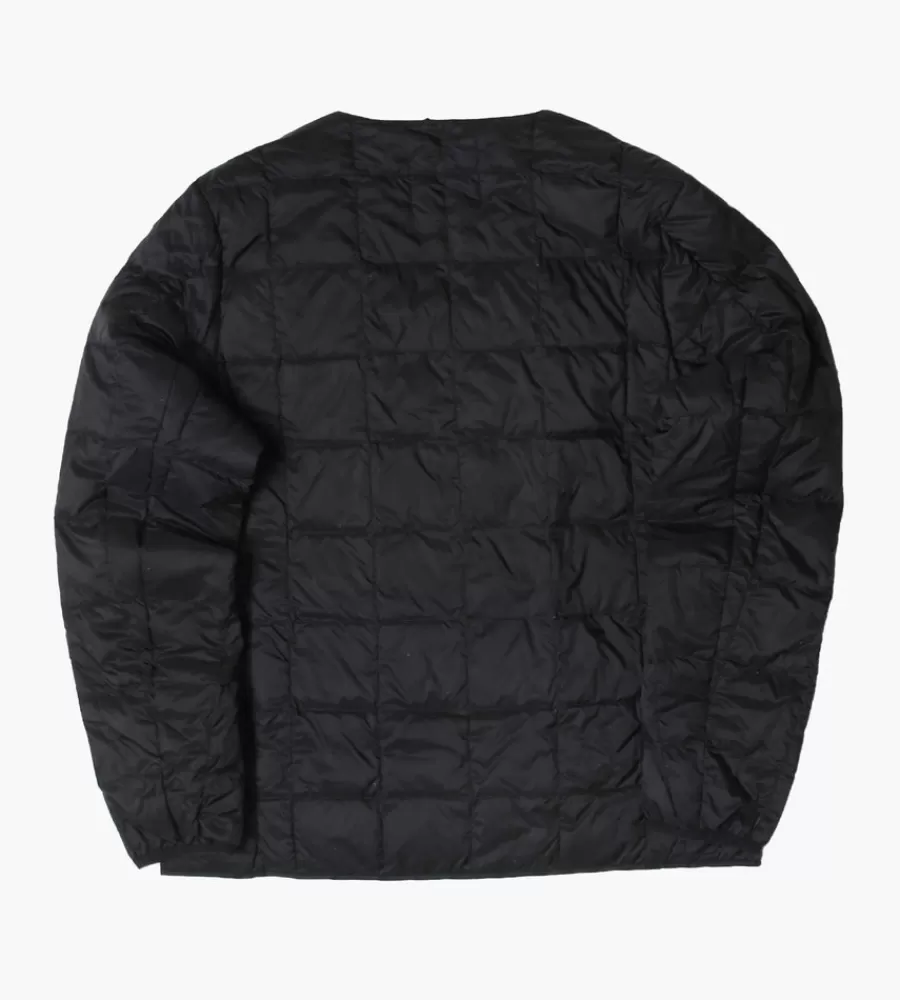 Jassen^TAION Crew-Neck Button Down Jacket Black