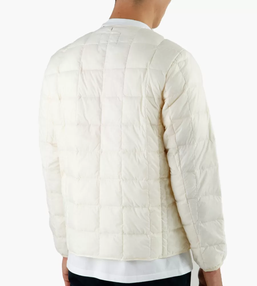 Jassen^TAION Crew-Neck Button Down Jacket Off White