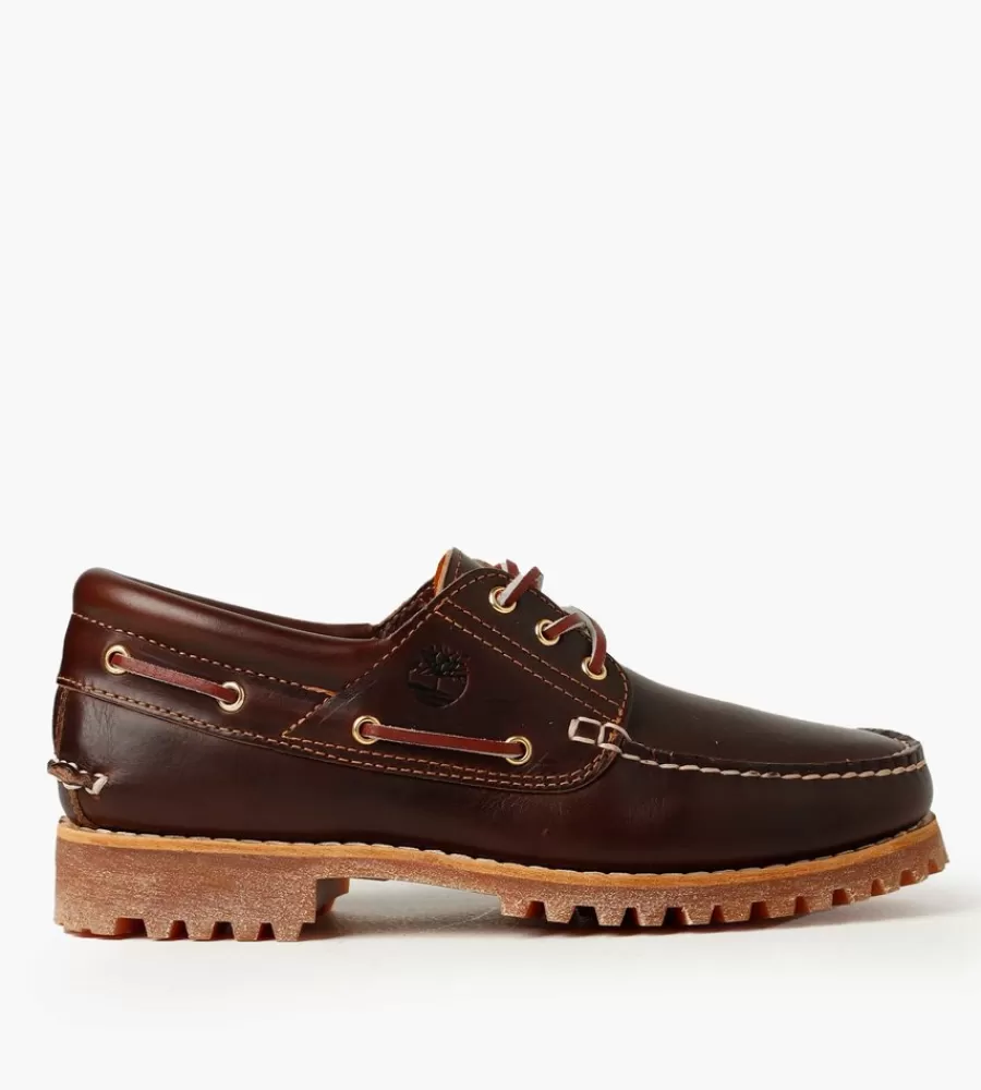 Schoenen & Boots^TIMBERLAND Authentics 3 Eye Classic Lug Brown