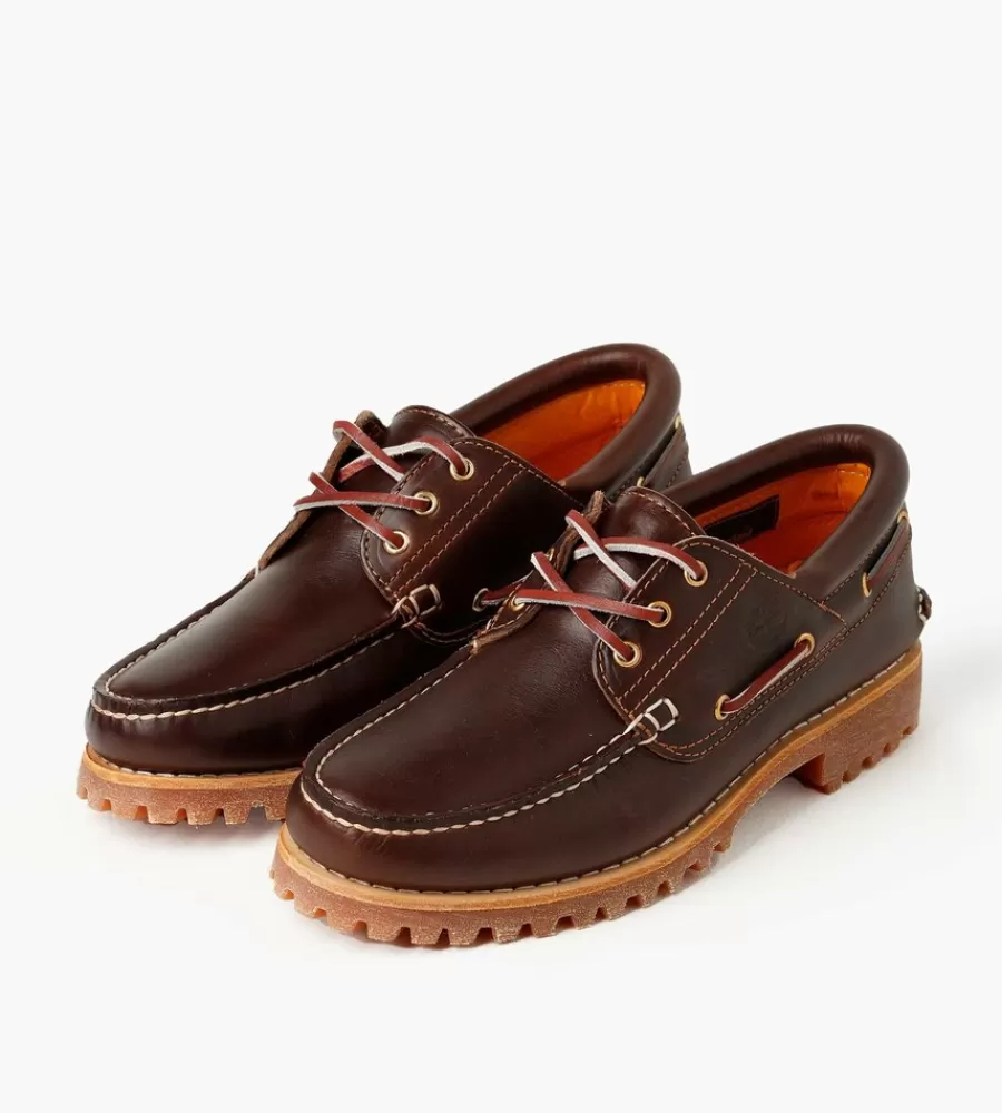 Schoenen & Boots^TIMBERLAND Authentics 3 Eye Classic Lug Brown